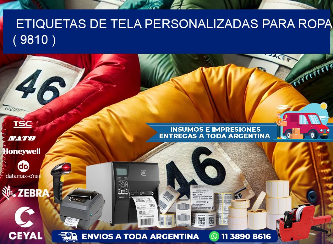 ETIQUETAS DE TELA PERSONALIZADAS PARA ROPA ( 9810 )