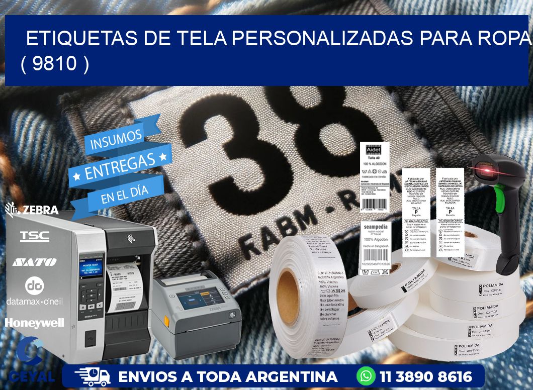 ETIQUETAS DE TELA PERSONALIZADAS PARA ROPA ( 9810 )