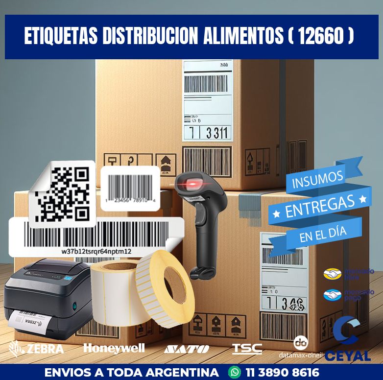 ETIQUETAS DISTRIBUCION ALIMENTOS ( 12660 )