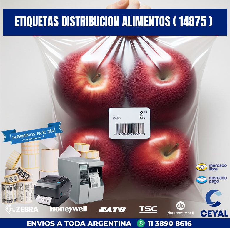 ETIQUETAS DISTRIBUCION ALIMENTOS ( 14875 )