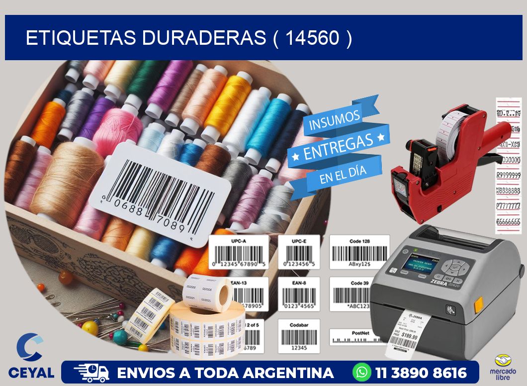 ETIQUETAS DURADERAS ( 14560 )