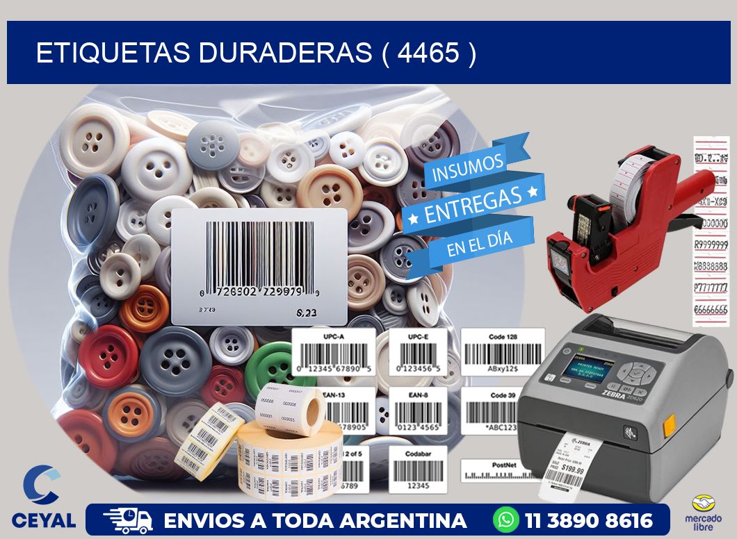 ETIQUETAS DURADERAS ( 4465 )