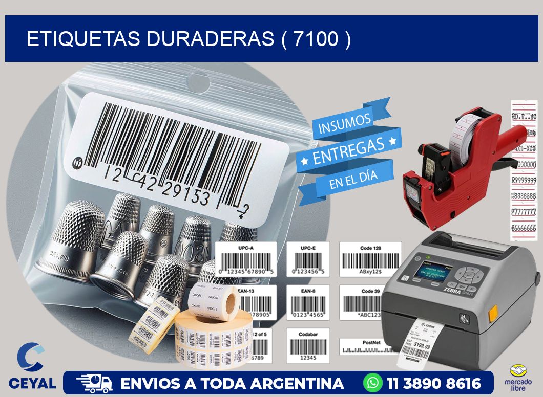 ETIQUETAS DURADERAS ( 7100 )