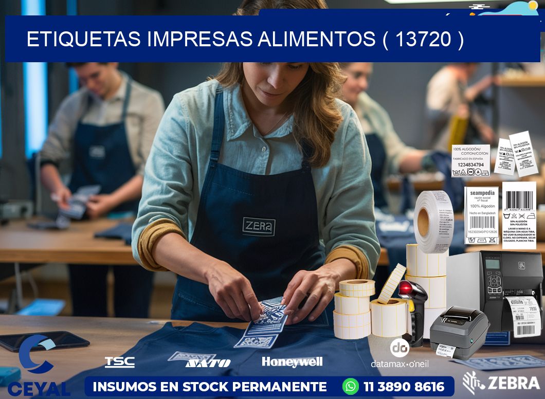 ETIQUETAS IMPRESAS ALIMENTOS ( 13720 )