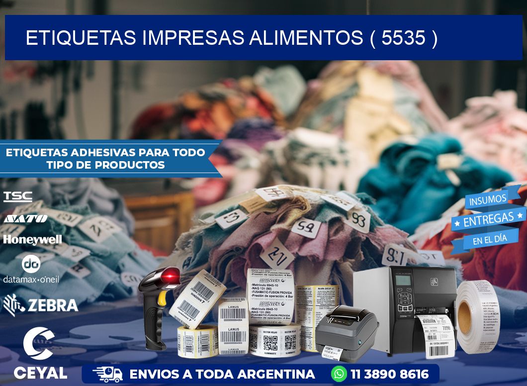 ETIQUETAS IMPRESAS ALIMENTOS ( 5535 )