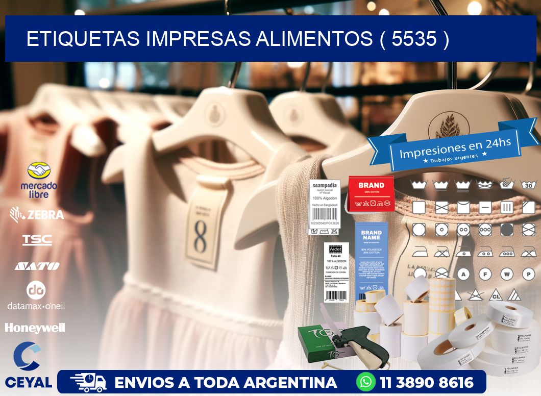 ETIQUETAS IMPRESAS ALIMENTOS ( 5535 )