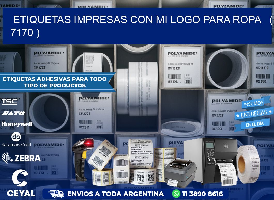 ETIQUETAS IMPRESAS CON MI LOGO PARA ROPA   ( 7170 )