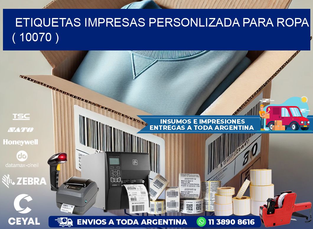 ETIQUETAS IMPRESAS PERSONLIZADA PARA ROPA ( 10070 )