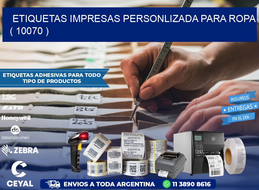 ETIQUETAS IMPRESAS PERSONLIZADA PARA ROPA ( 10070 )