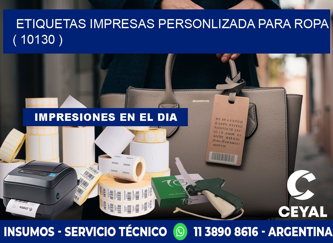 ETIQUETAS IMPRESAS PERSONLIZADA PARA ROPA ( 10130 )