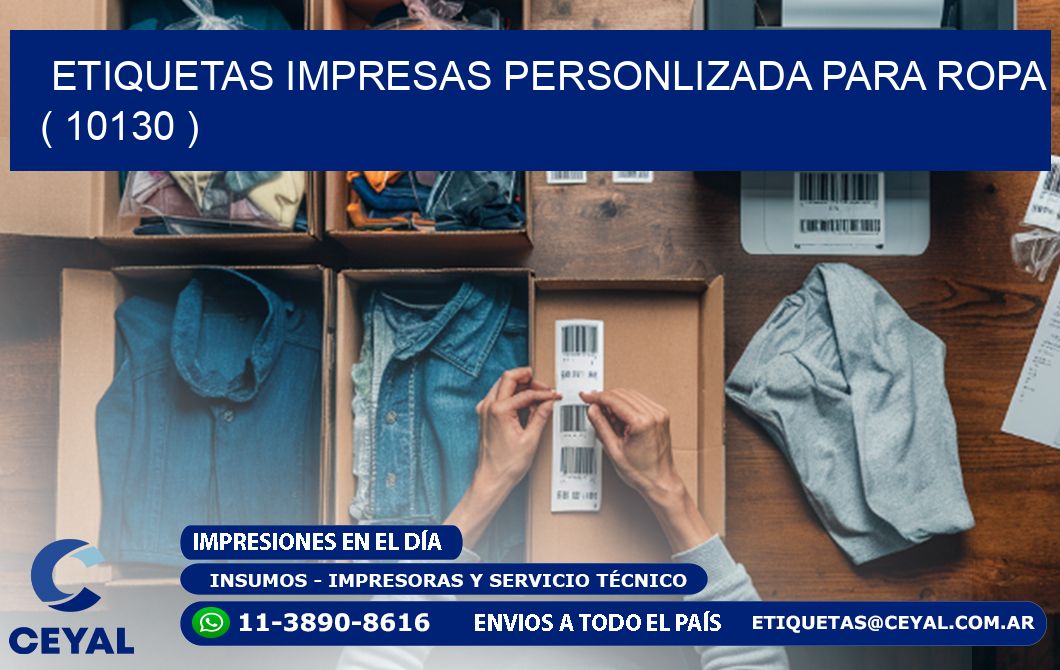 ETIQUETAS IMPRESAS PERSONLIZADA PARA ROPA ( 10130 )