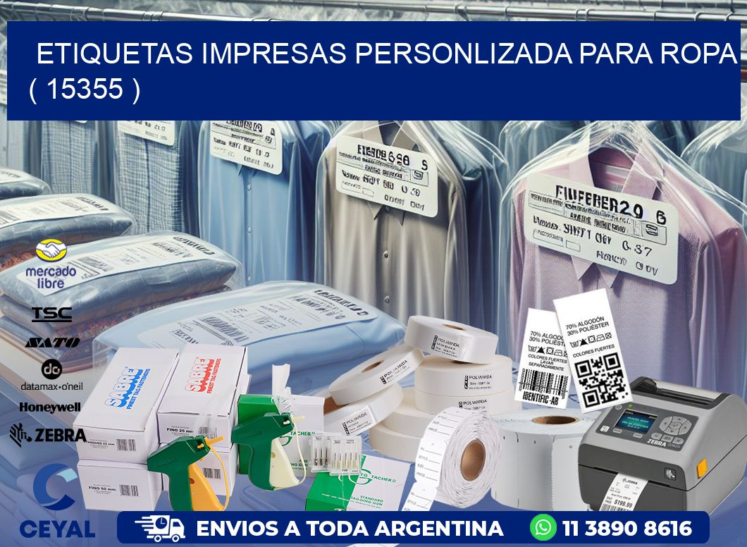 ETIQUETAS IMPRESAS PERSONLIZADA PARA ROPA ( 15355 )