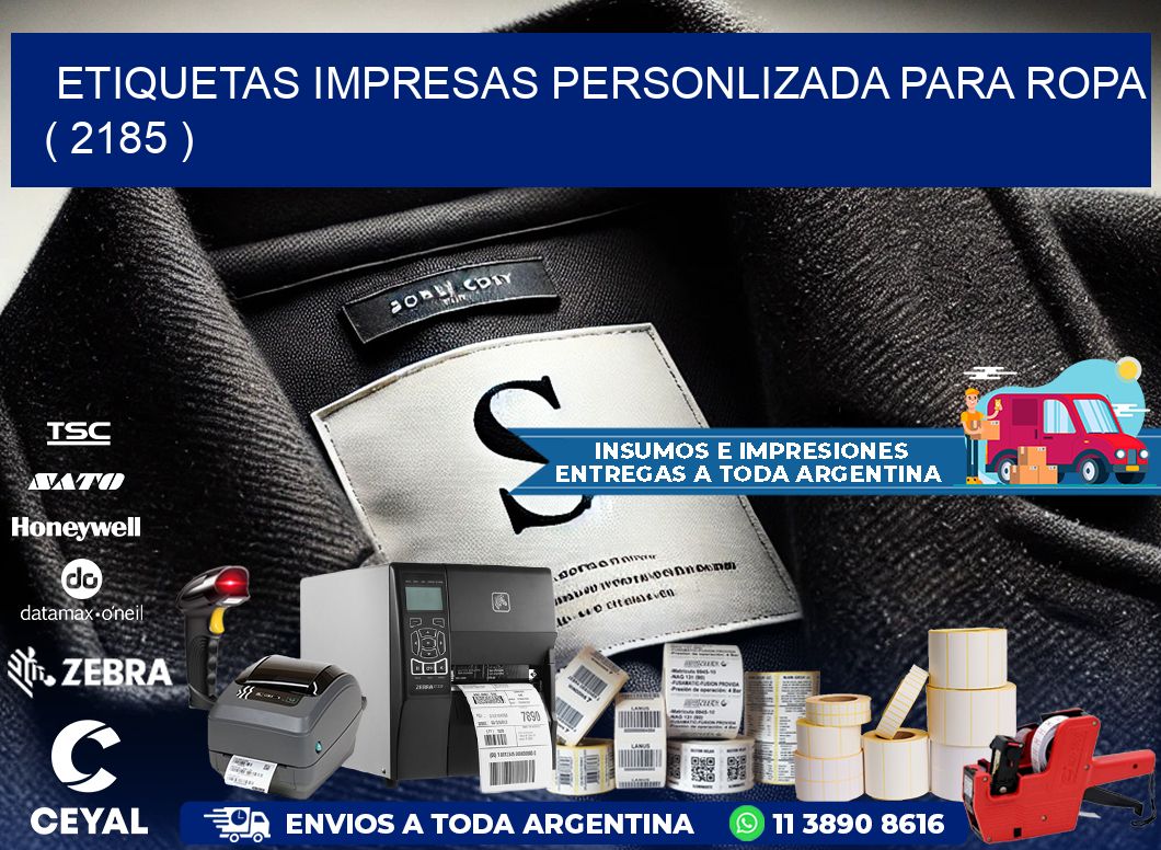 ETIQUETAS IMPRESAS PERSONLIZADA PARA ROPA ( 2185 )