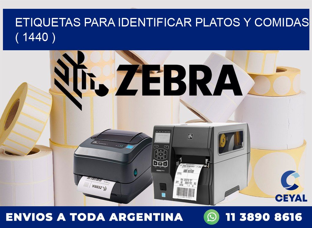 ETIQUETAS PARA IDENTIFICAR PLATOS Y COMIDAS ( 1440 )