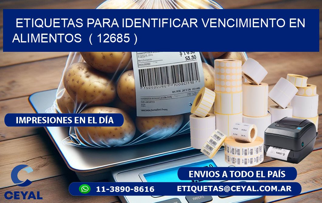ETIQUETAS PARA IDENTIFICAR VENCIMIENTO EN ALIMENTOS  ( 12685 )