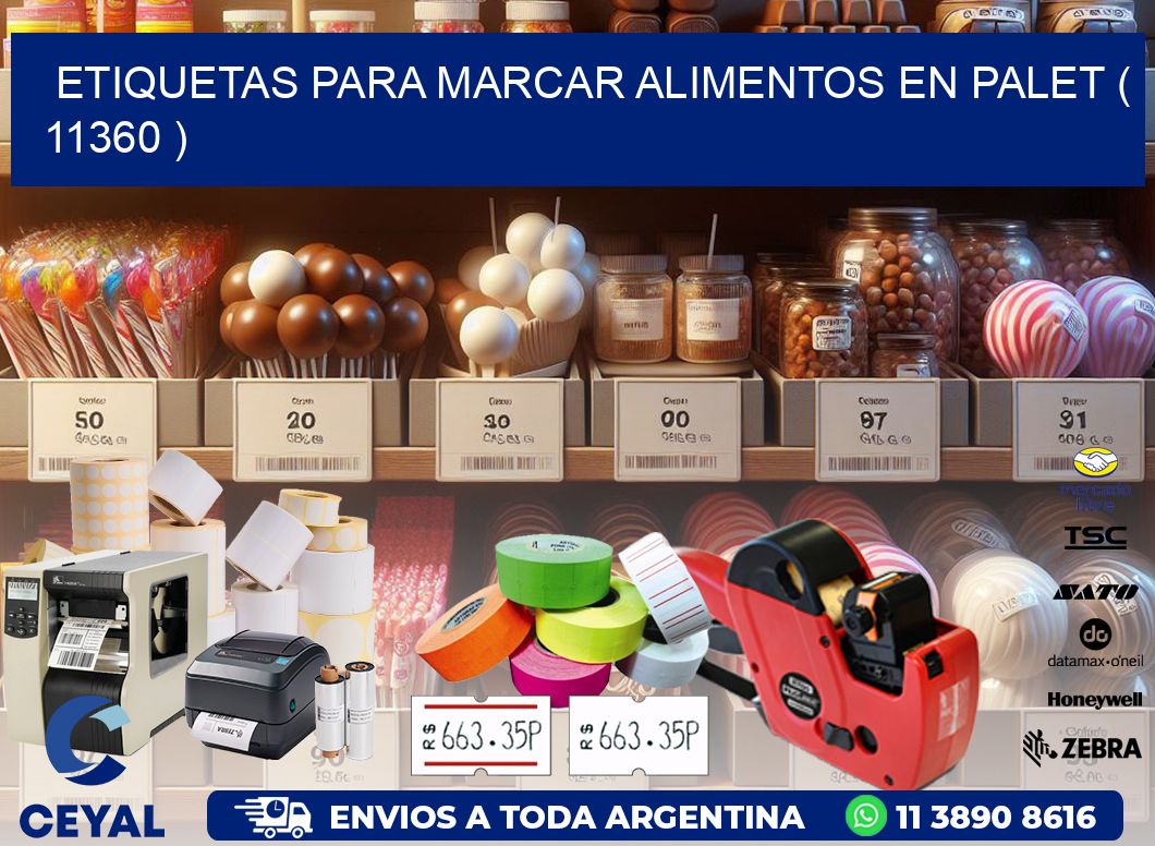 ETIQUETAS PARA MARCAR ALIMENTOS EN PALET ( 11360 )
