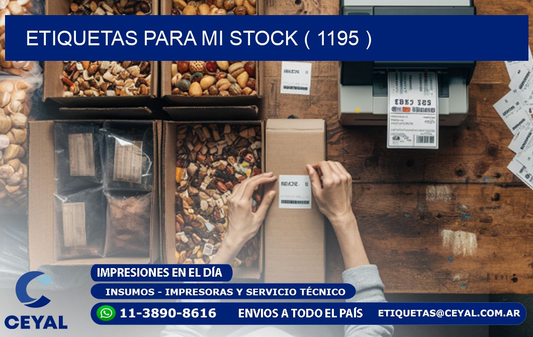 ETIQUETAS PARA MI STOCK ( 1195 )