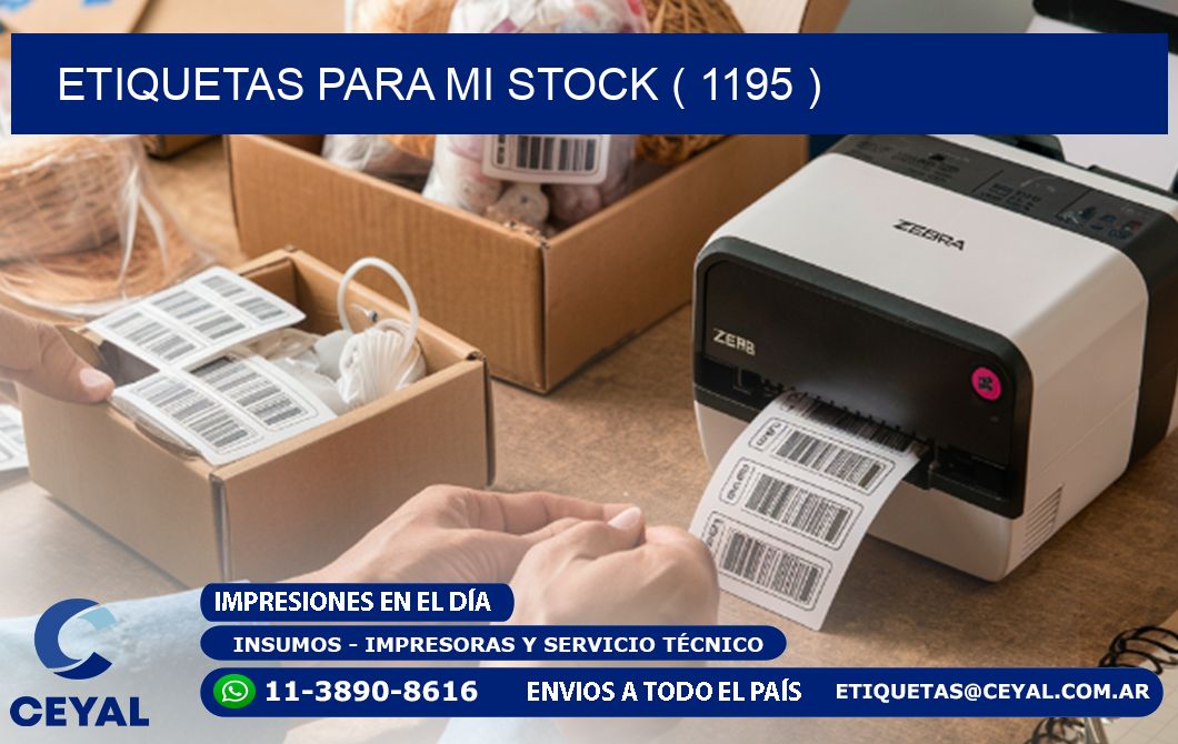 ETIQUETAS PARA MI STOCK ( 1195 )