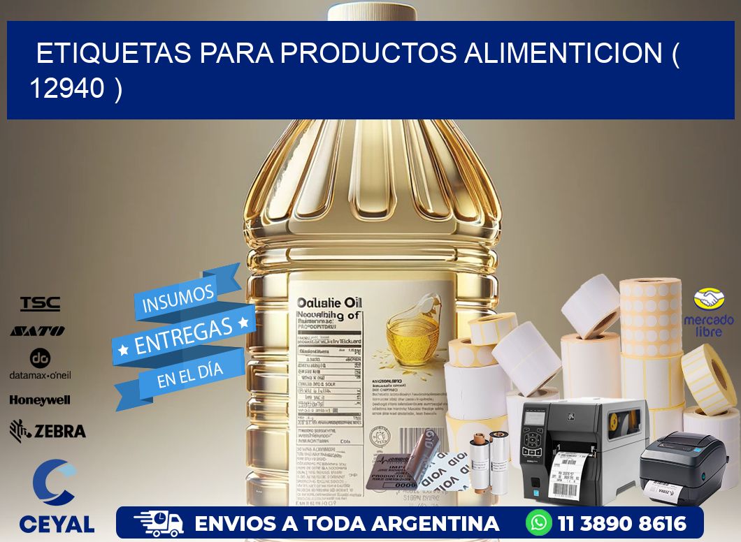 ETIQUETAS PARA PRODUCTOS ALIMENTICION ( 12940 )