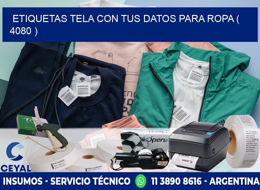 ETIQUETAS TELA CON TUS DATOS PARA ROPA ( 4080 )