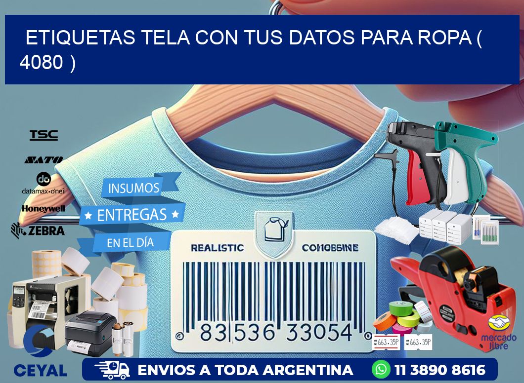 ETIQUETAS TELA CON TUS DATOS PARA ROPA ( 4080 )