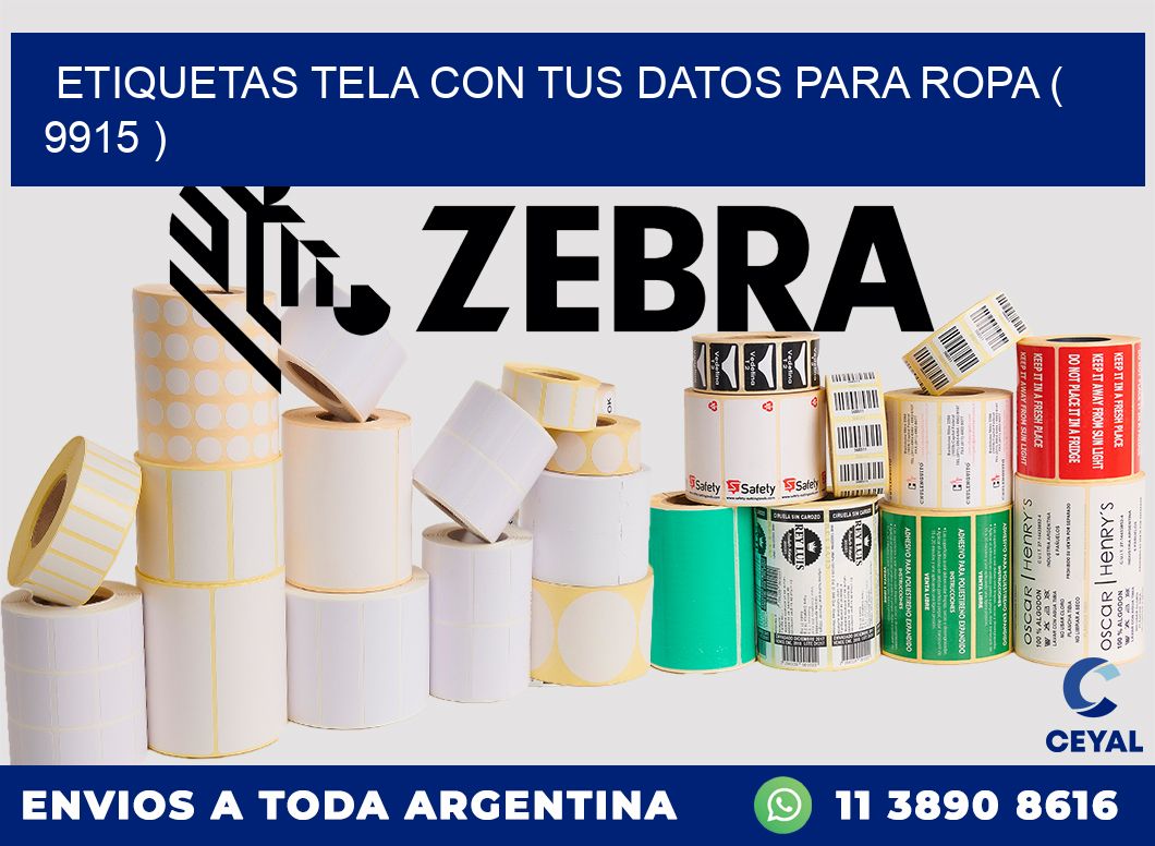 ETIQUETAS TELA CON TUS DATOS PARA ROPA ( 9915 )