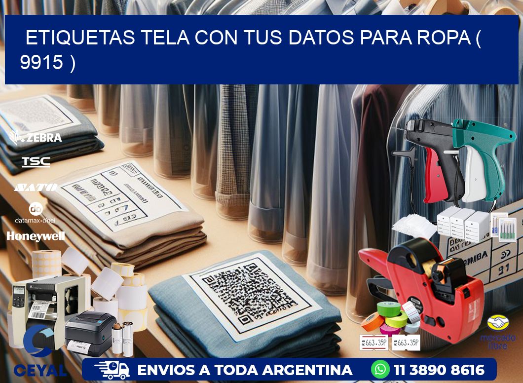 ETIQUETAS TELA CON TUS DATOS PARA ROPA ( 9915 )