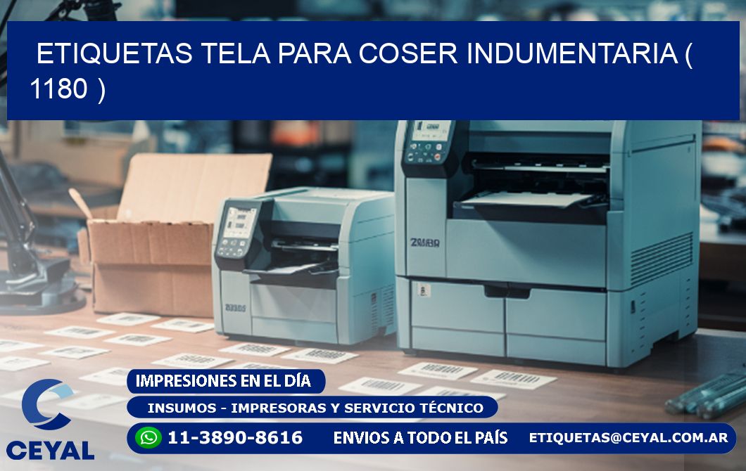 ETIQUETAS TELA PARA COSER INDUMENTARIA ( 1180 )
