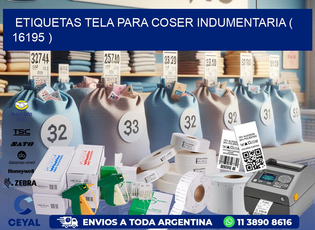 ETIQUETAS TELA PARA COSER INDUMENTARIA ( 16195 )