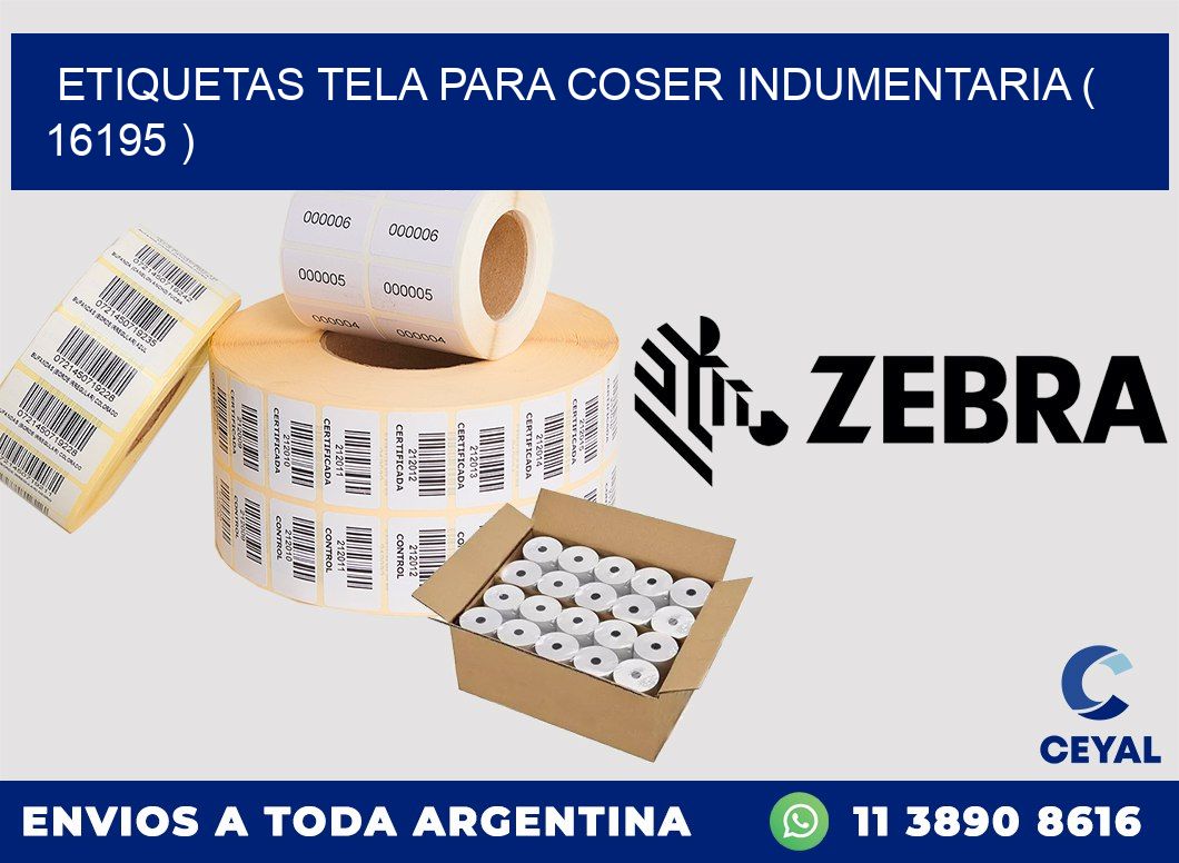 ETIQUETAS TELA PARA COSER INDUMENTARIA ( 16195 )