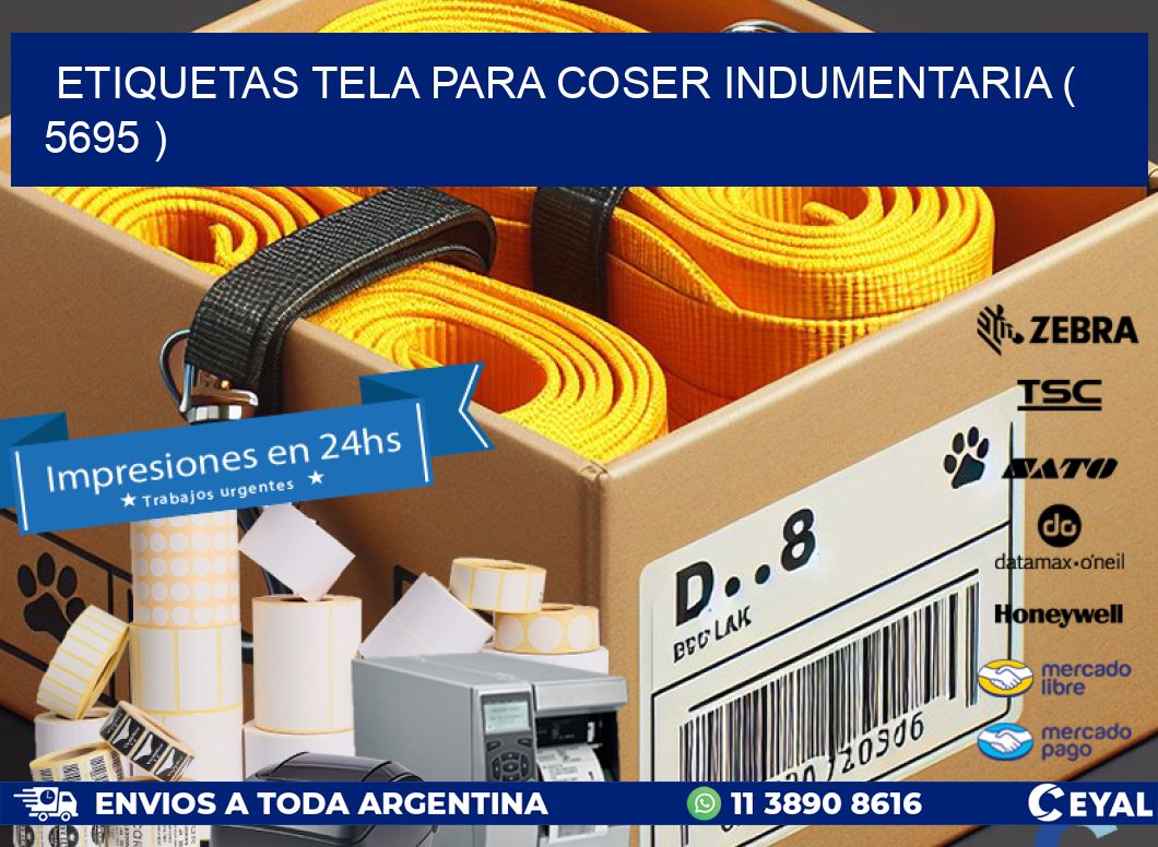 ETIQUETAS TELA PARA COSER INDUMENTARIA ( 5695 )