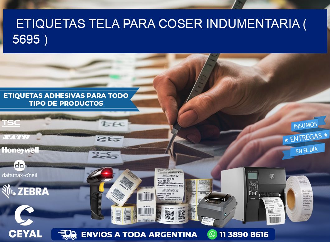 ETIQUETAS TELA PARA COSER INDUMENTARIA ( 5695 )