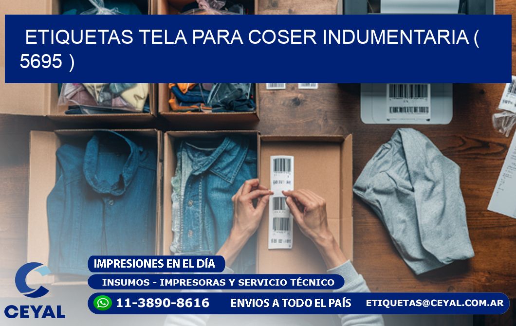 ETIQUETAS TELA PARA COSER INDUMENTARIA ( 5695 )