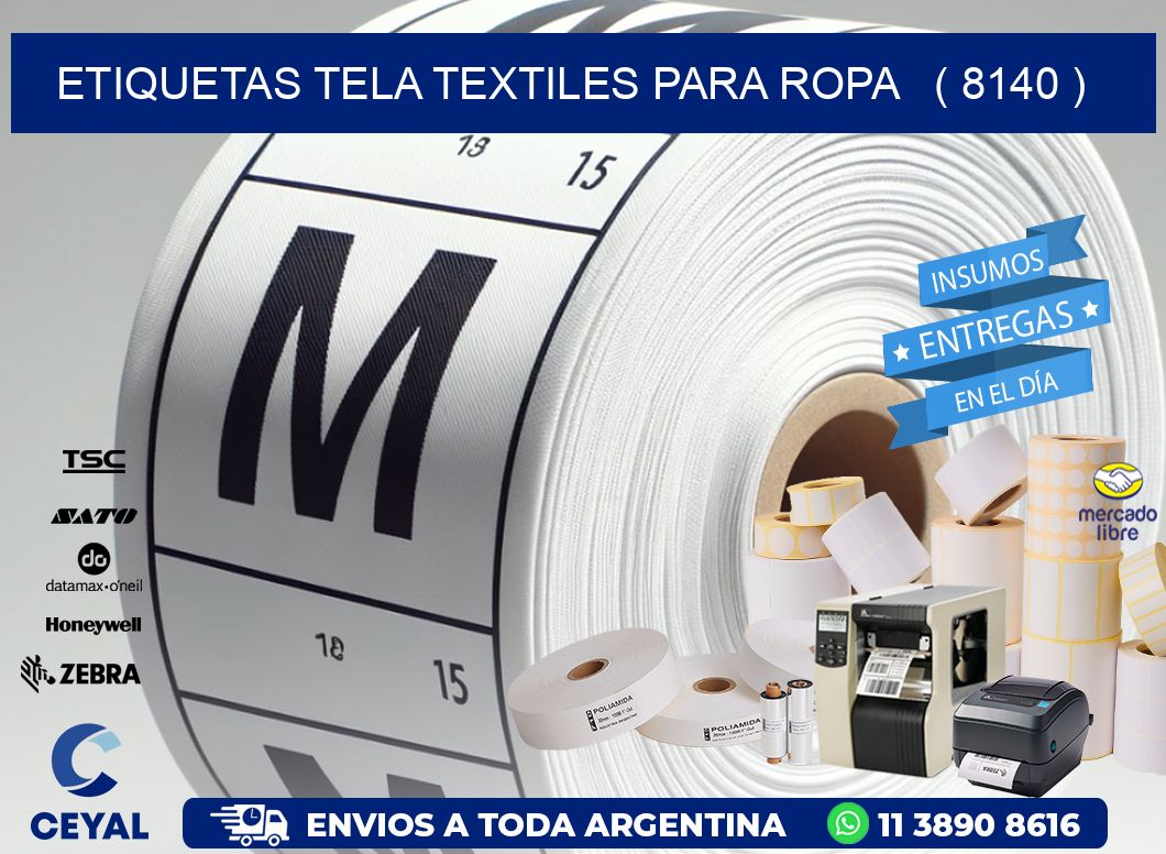 ETIQUETAS TELA TEXTILES PARA ROPA   ( 8140 )