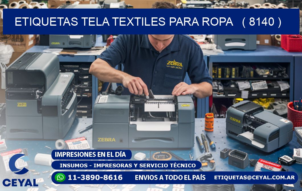 ETIQUETAS TELA TEXTILES PARA ROPA   ( 8140 )