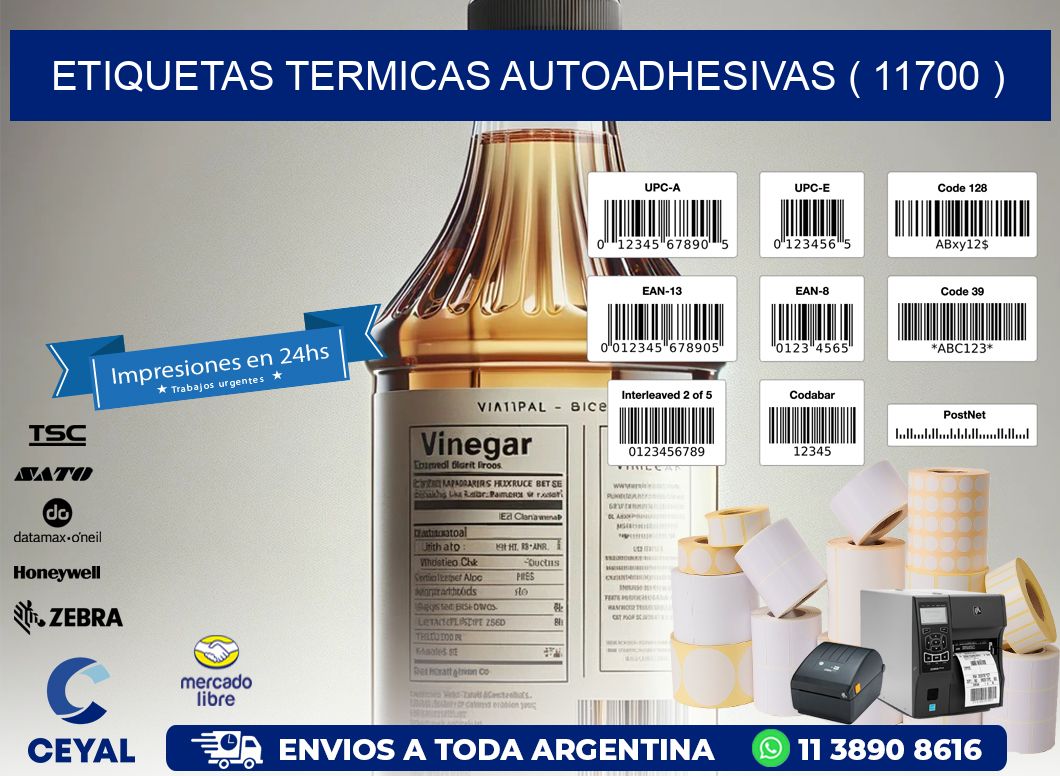 ETIQUETAS TERMICAS AUTOADHESIVAS ( 11700 )