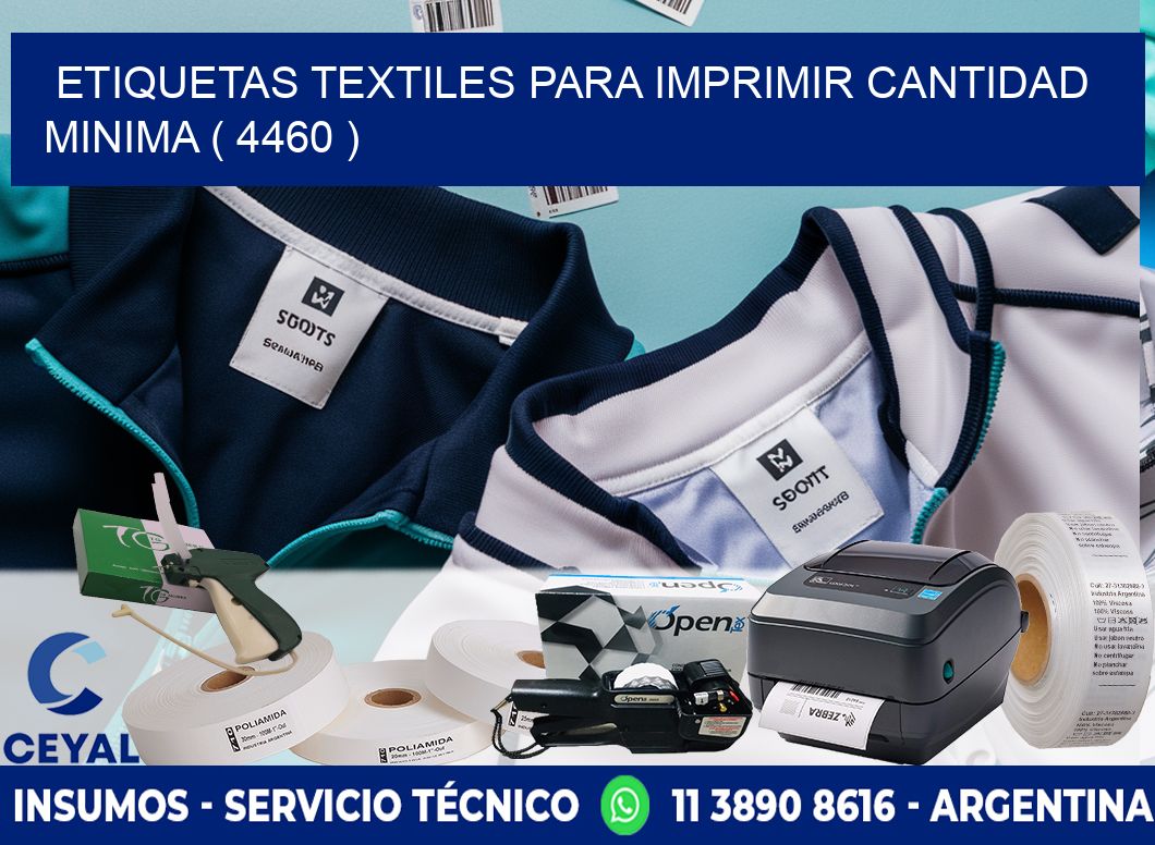 ETIQUETAS TEXTILES PARA IMPRIMIR CANTIDAD MINIMA ( 4460 )