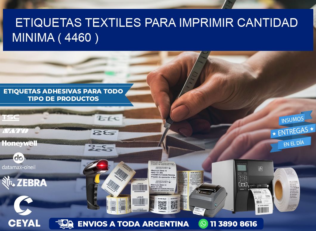 ETIQUETAS TEXTILES PARA IMPRIMIR CANTIDAD MINIMA ( 4460 )