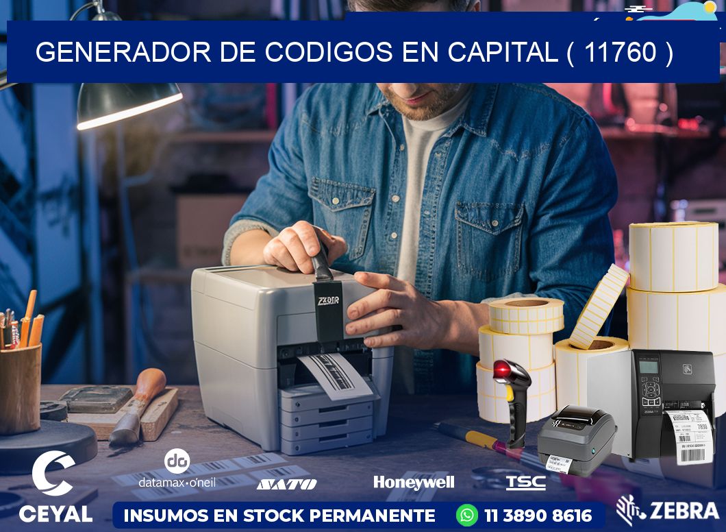 GENERADOR DE CODIGOS EN CAPITAL ( 11760 )