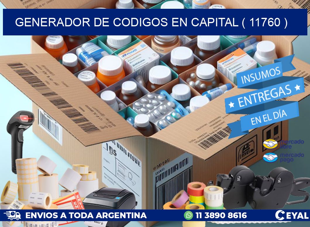 GENERADOR DE CODIGOS EN CAPITAL ( 11760 )