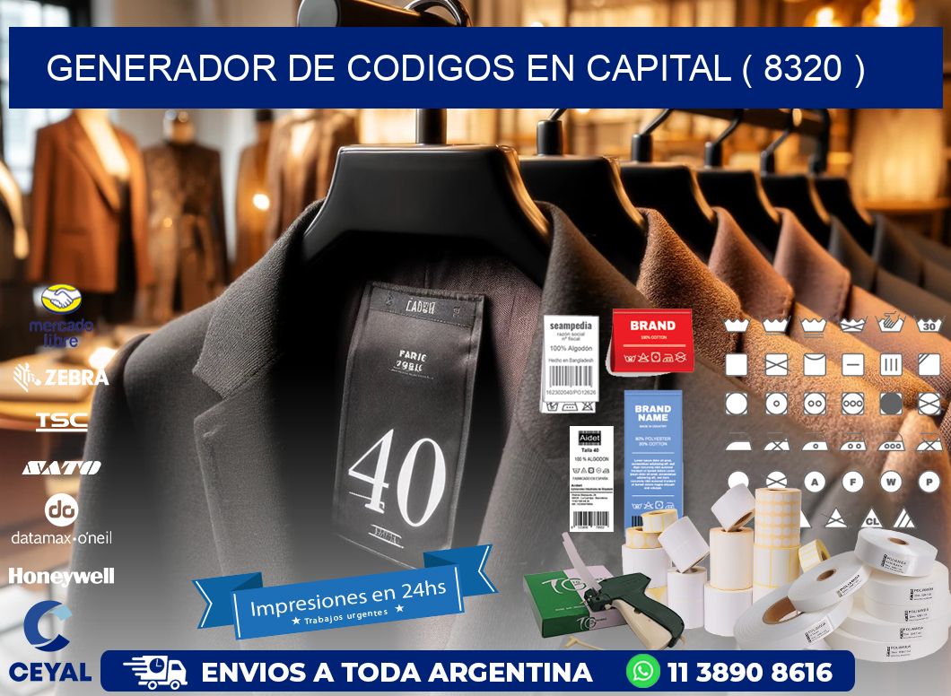 GENERADOR DE CODIGOS EN CAPITAL ( 8320 )