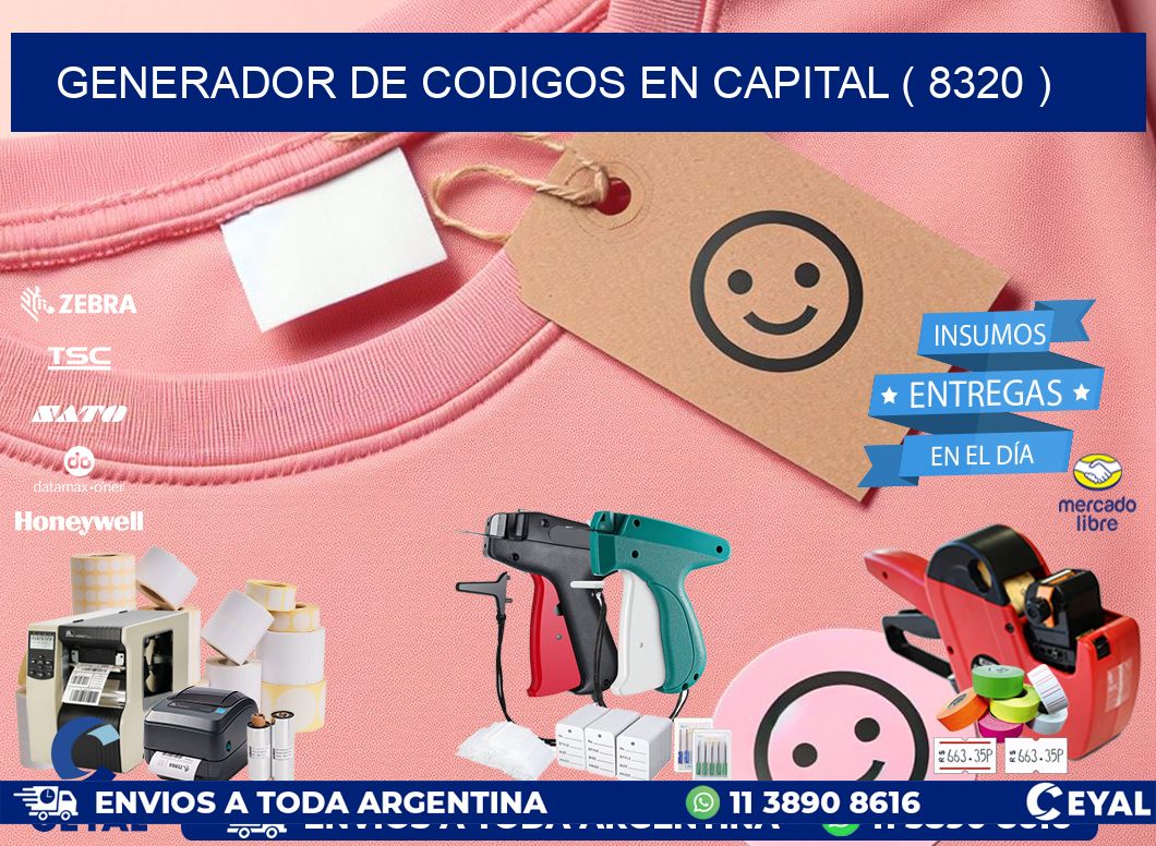 GENERADOR DE CODIGOS EN CAPITAL ( 8320 )