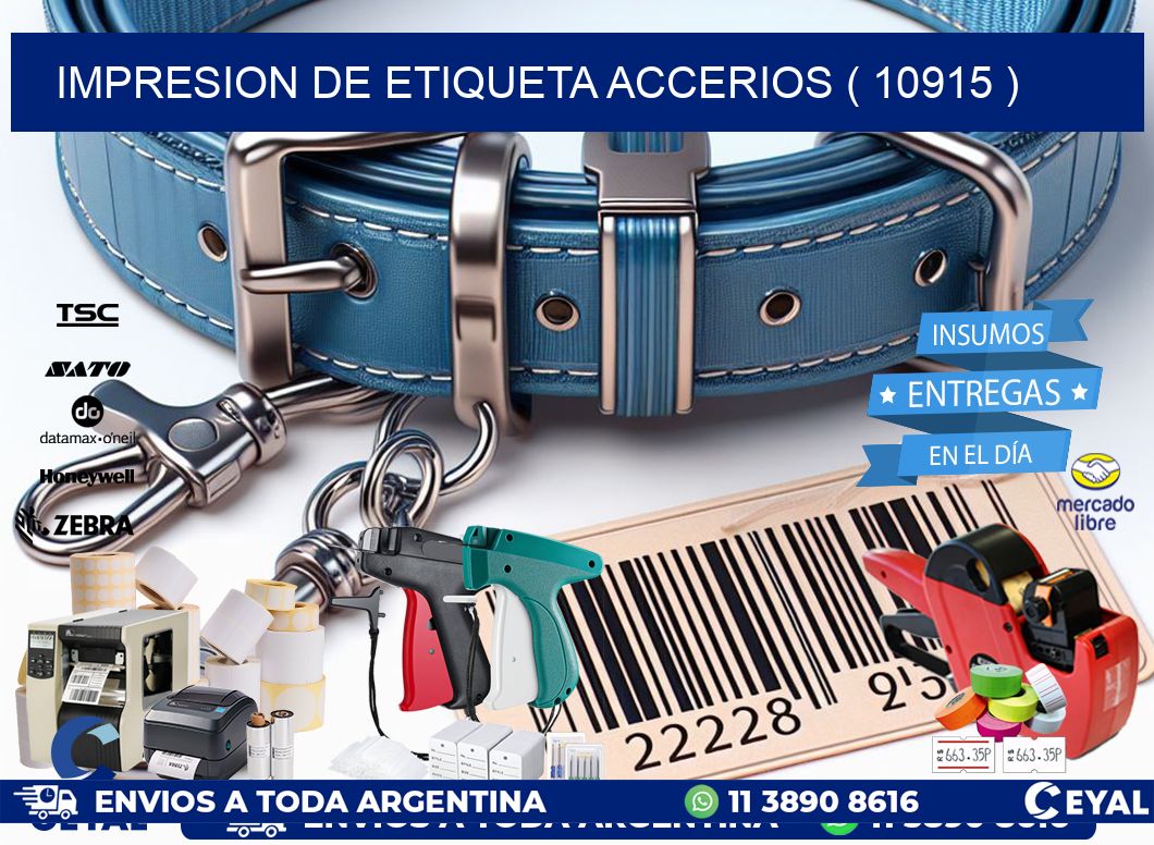 IMPRESION DE ETIQUETA ACCERIOS ( 10915 )
