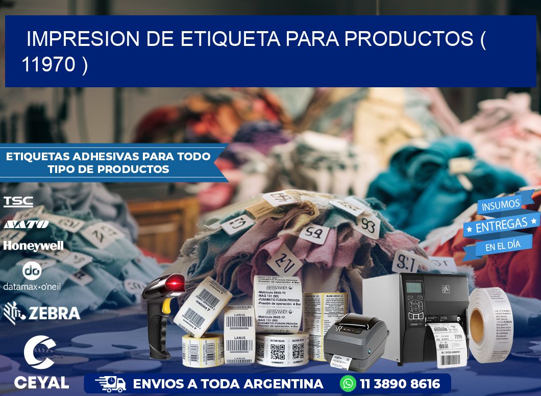 IMPRESION DE ETIQUETA PARA PRODUCTOS ( 11970 )