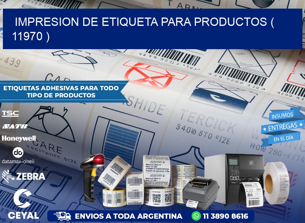 IMPRESION DE ETIQUETA PARA PRODUCTOS ( 11970 )
