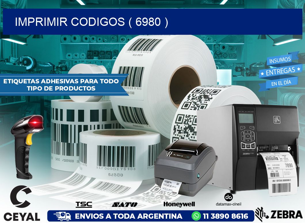 IMPRIMIR CODIGOS ( 6980 )