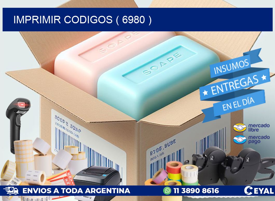 IMPRIMIR CODIGOS ( 6980 )