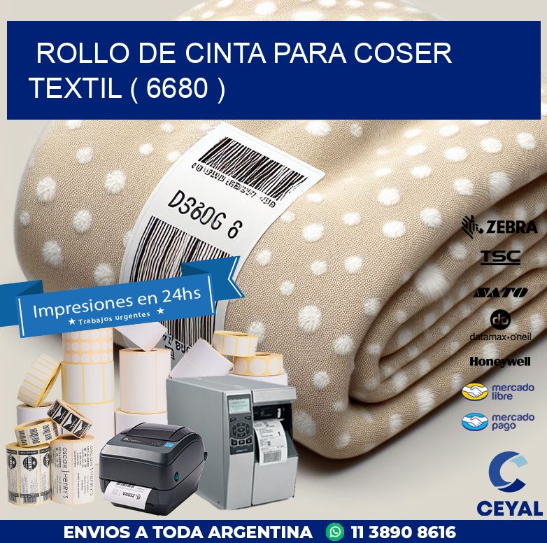 ROLLO DE CINTA PARA COSER TEXTIL ( 6680 )