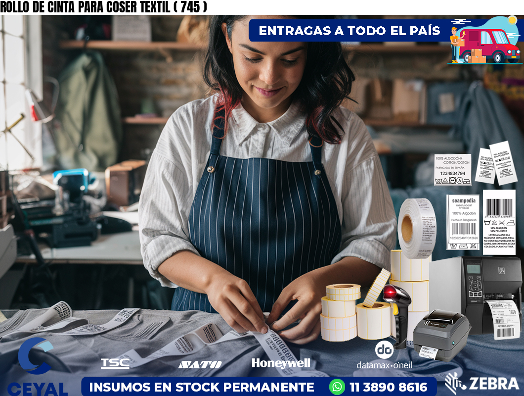 ROLLO DE CINTA PARA COSER TEXTIL ( 745 )