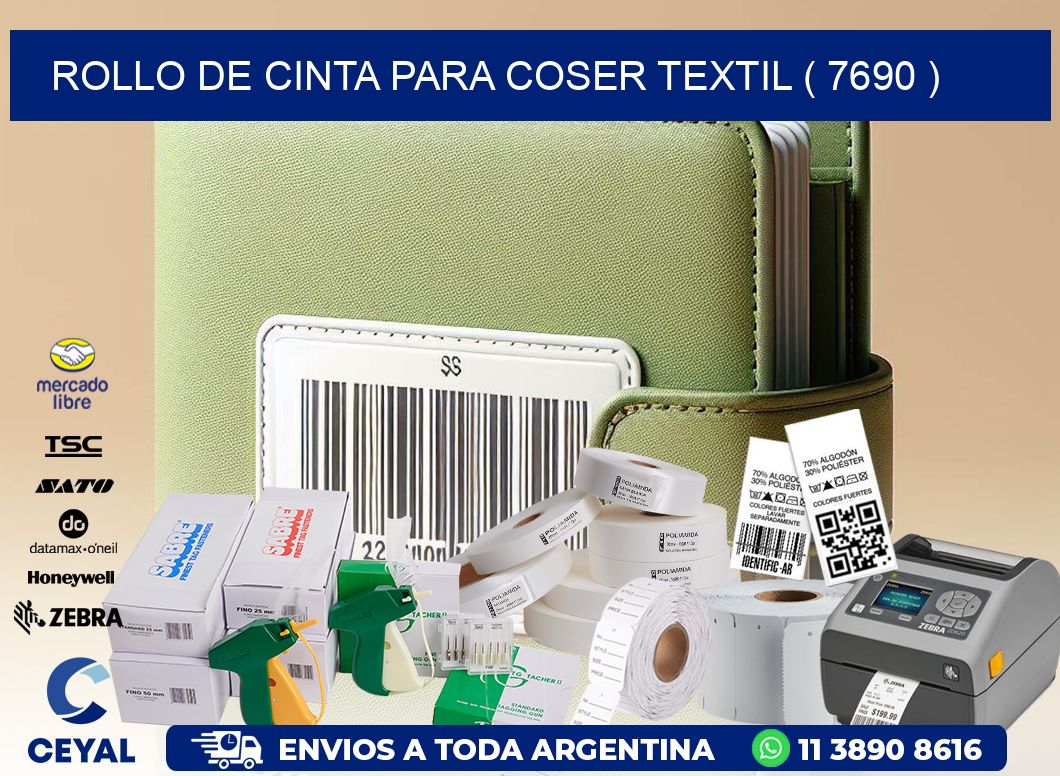 ROLLO DE CINTA PARA COSER TEXTIL ( 7690 )